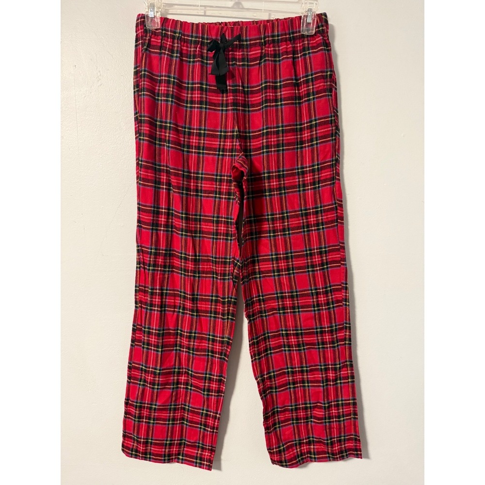 J.Crew Womens Red Tartan Plaid Flannel Pajama Pants BB728 Small NWT
